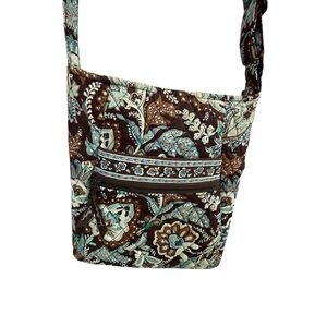 Vera Bradley Crossbody Bag Purse Floral Quilted Front Zip Pocket